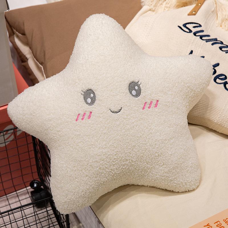 Plush Pillow Throw Toy Doughnut Cloud Moon Five Pointed Star Cushion Sofa