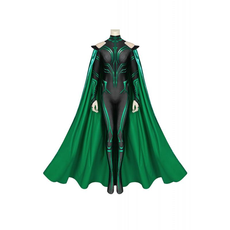 Thor Ragnarok Hela Cosplay Costume Marvel Villain Sexy Bodysuit Anime Convention