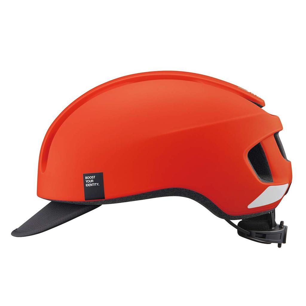 OGK KABUTO Canvas Urban Bicycle Matte Flash JCF Recommended Helmet, M/L (57-59cm), Red,