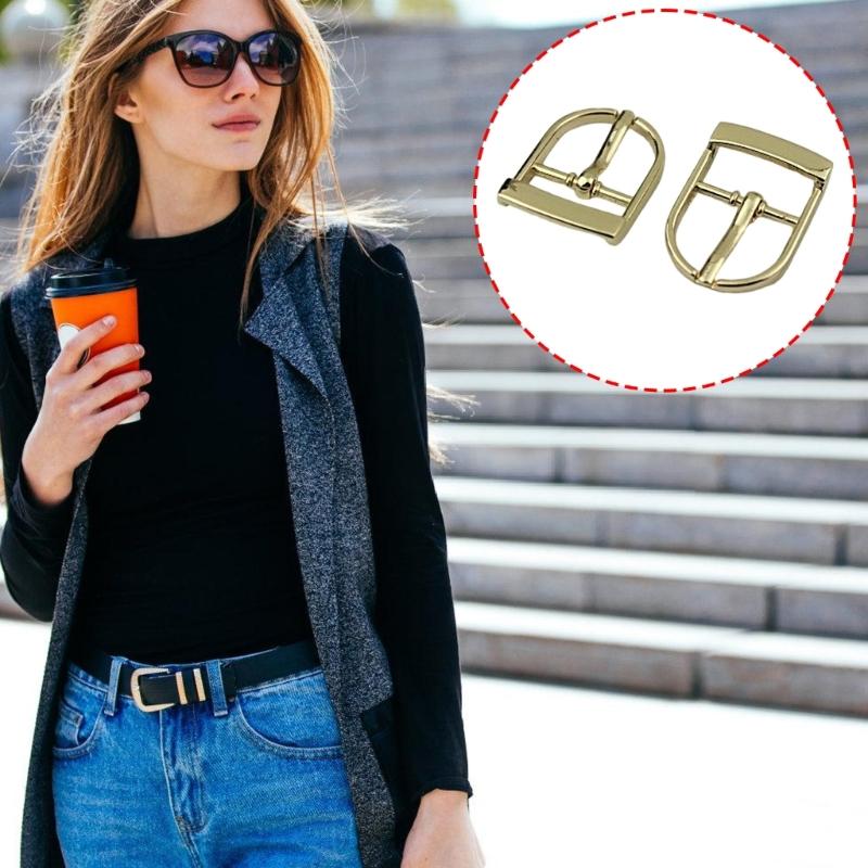 20PCS 19mm Metal Belt Buckles Reversible Metal Belt Buckle Replacements for Leather Belt Backpacks Strap Bag Accessories