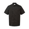 Premier Unisex Adult Stud Front Short-Sleeved Chef Jacket
