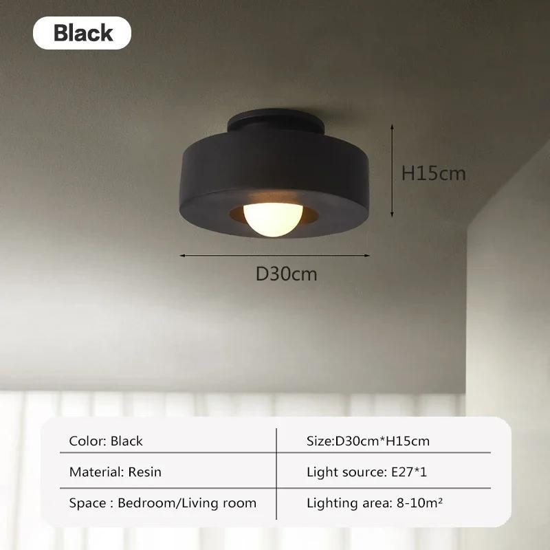 Nordic LED Resin Ceiling Light Decorative Lamp For Living Room Hallway Aisle Bedroom Cloakroom Study Dining Room Indoor Lighting