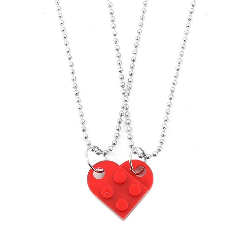 Buy 2Pcs Heart Brick Couples Love 