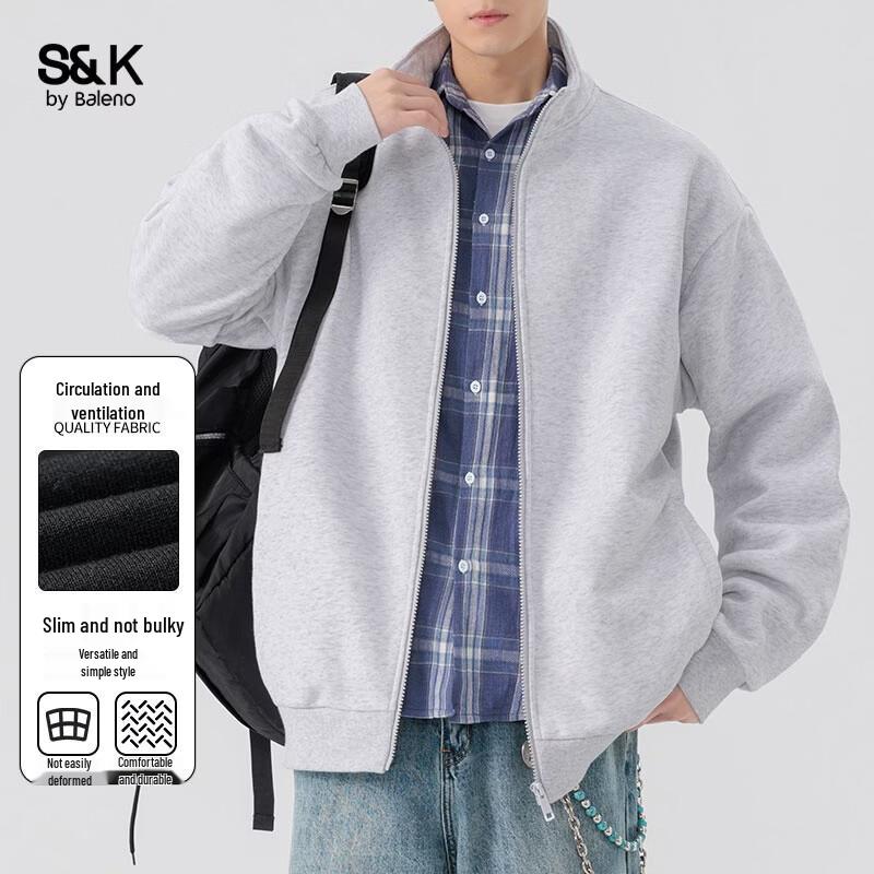 Baleno Men s S&K Stand-Collar Zip Sweatshirt XL