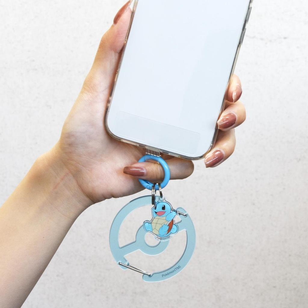 Pokemon Squirtle Multi-Ring Plus with Clear Carabiner Japan NEW Pocket Monster