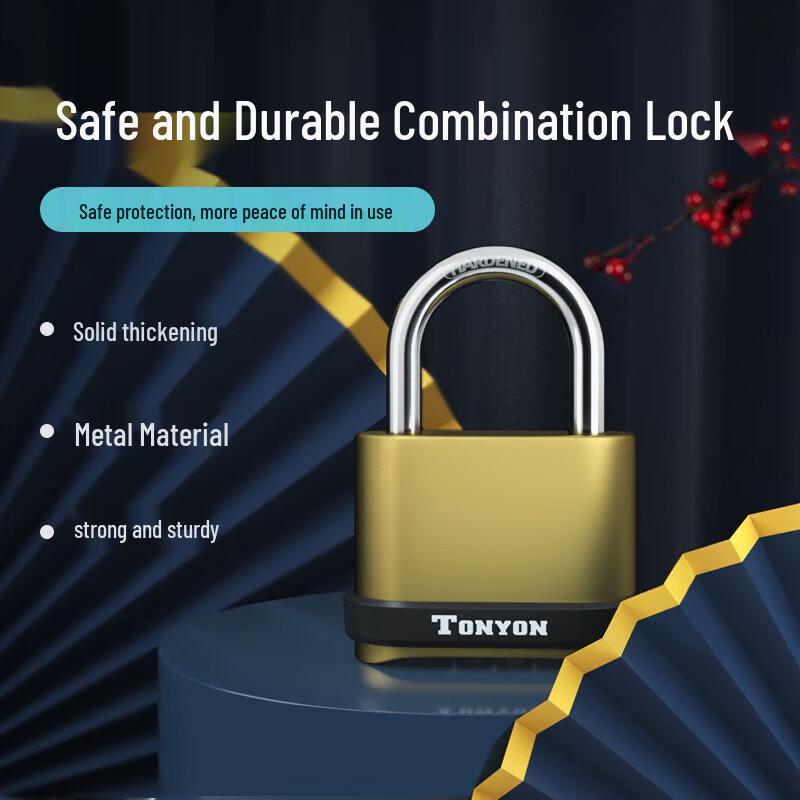 TONYON Waterproof Anti-theft Combination Padlock