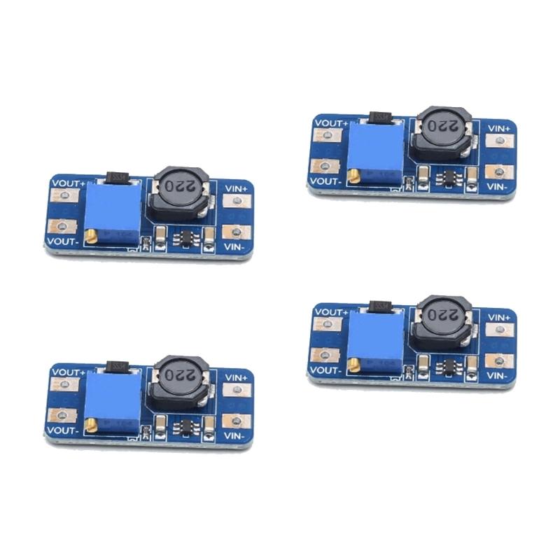 Pack Of 4 DCStep Up Converters Power Supply Module Board Adjustable Voltages 2A Output 2V 24V Input Up To 28V