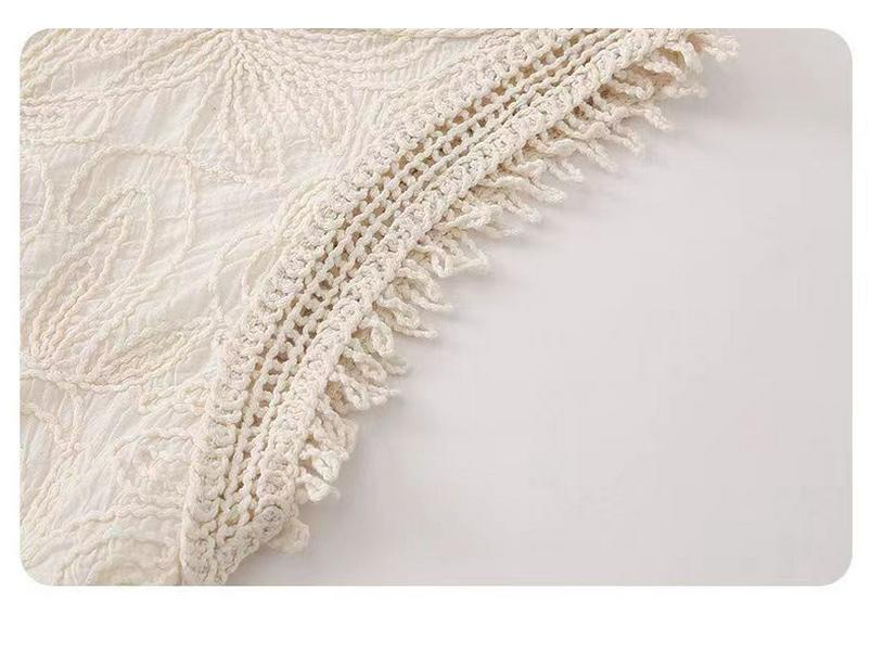 Niche Tassel Crochet Knit Sleeveless Camisole for Women - Summer 2026 Collection