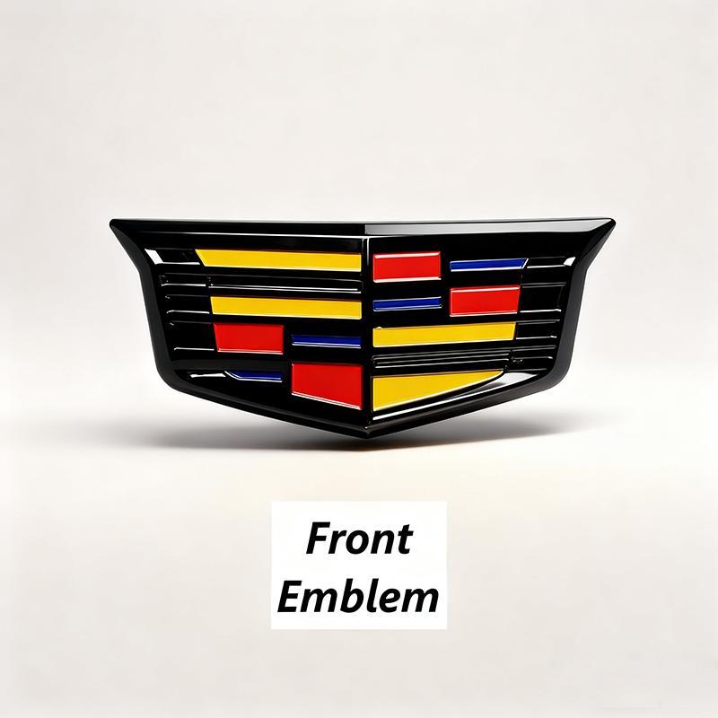 Cadillac XT5 Emblem Cover Premium ABS Material Front Rear Logo Overlay OEM Style Replacement Trunk Badge Car Accessories