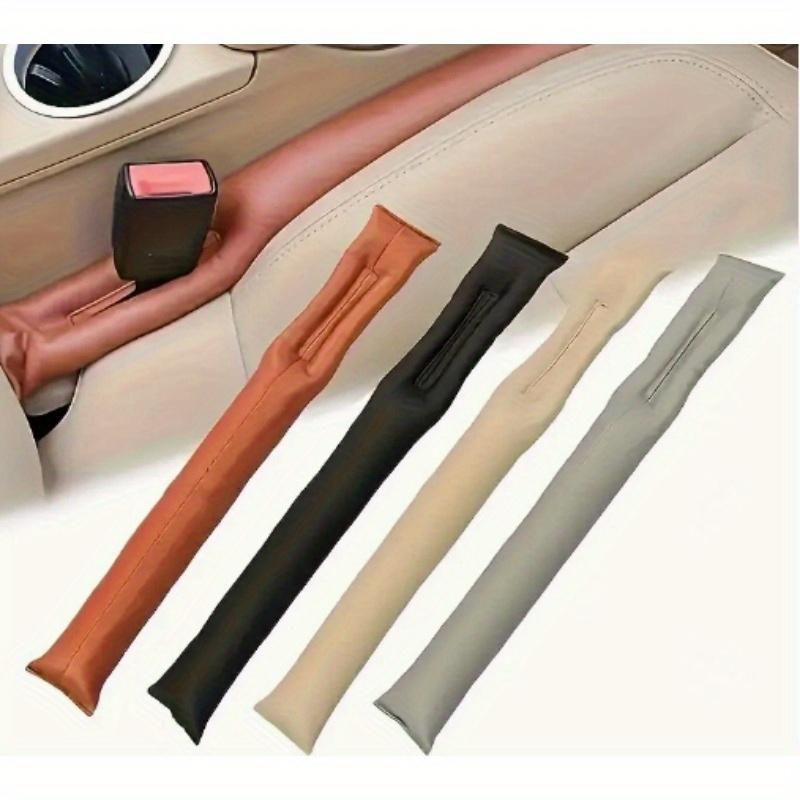 

1pc Advanced faux leather car seat gap filling material - suitable for soft filling, enhancing comfort and style коричневий
