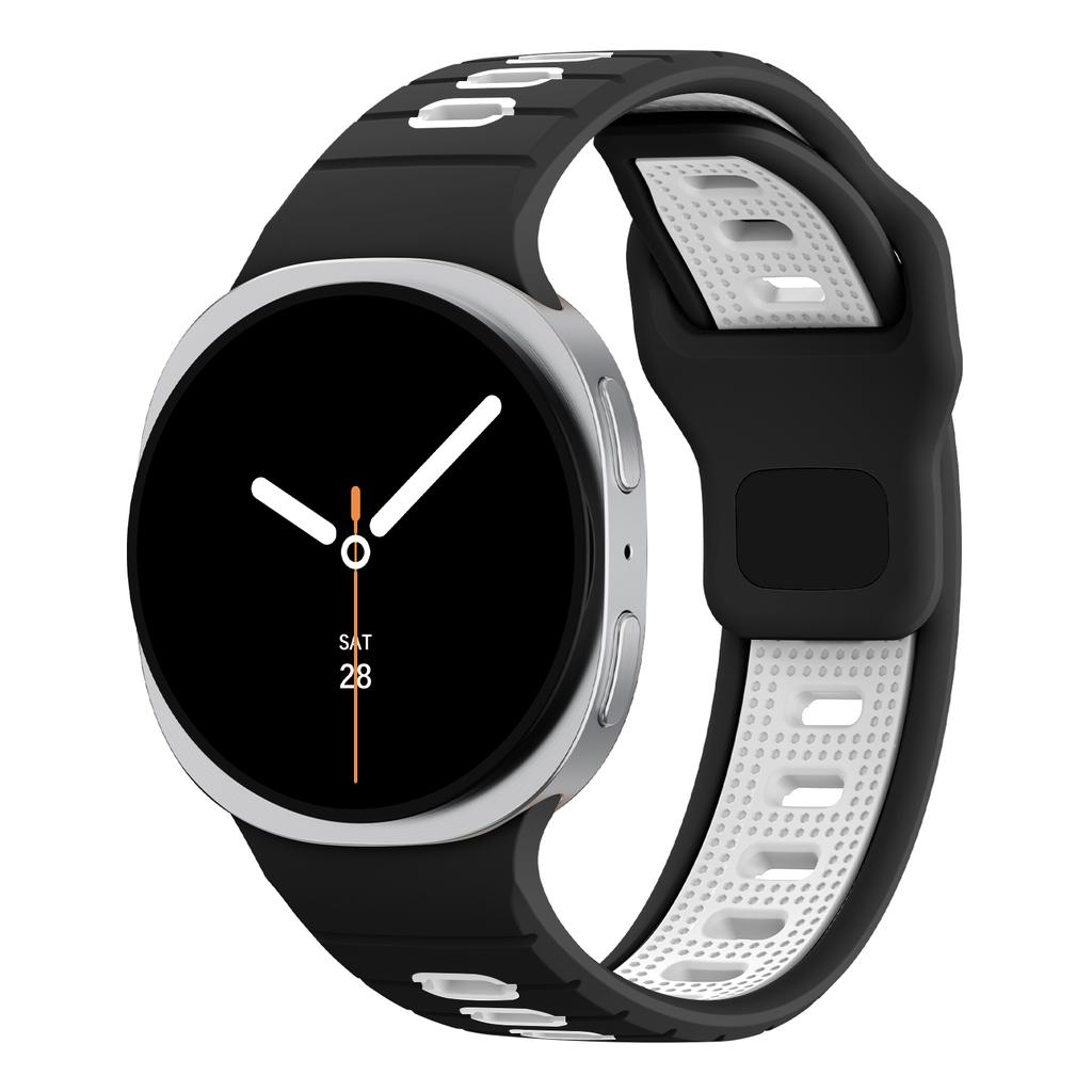 Two-Tone band for Samsung Galaxy Watch 8 strap 40mm 44mm 46mm sport silicone Breathable Bracelet correa Galaxy Watch 8 classic