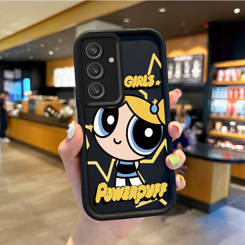 P-Powerpuff Girls Non-Slip Phone Case For Samsung Galaxy A35 A34 A33 A32 5G A31 A30 A24 A23 A22 A13 A12 A05 A03 Shockproof Cover