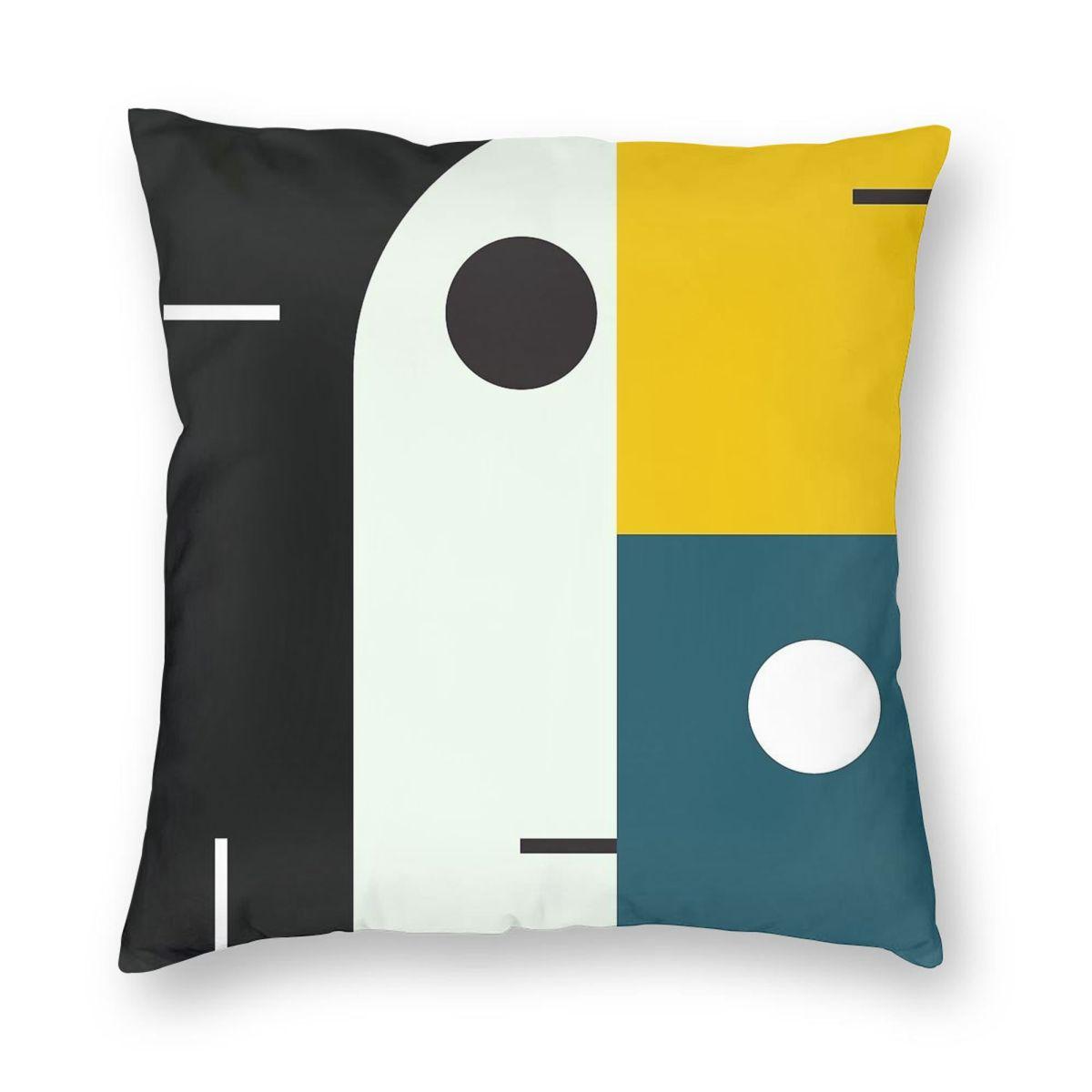 

Bauhaus Age Pillowcase Polyester Linen Velvet Printed Zip Decor Pillow Case Sofa Seater Cushion Case 45x45 30x30cm