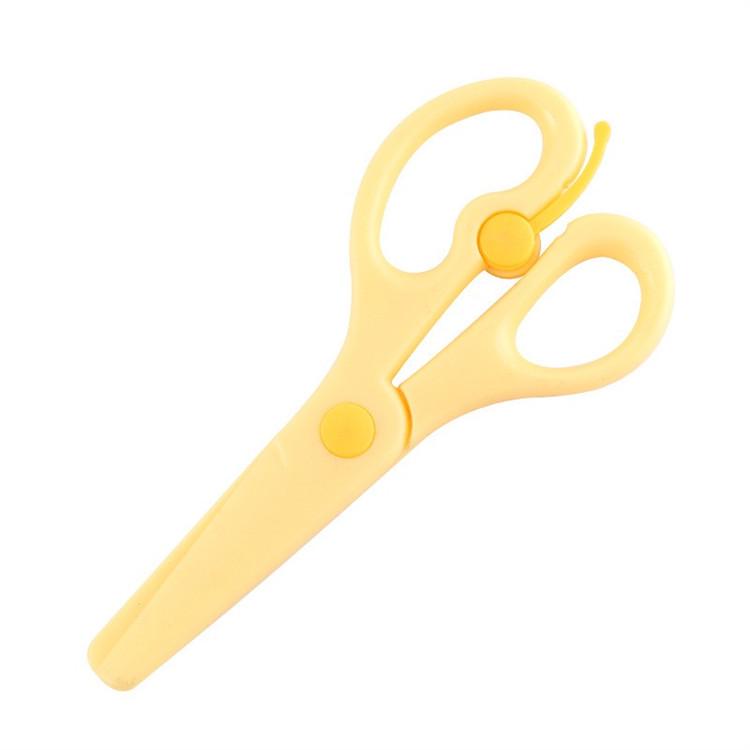 Children's All-Plastic Safety Scissors for Kindergarten Crafting
