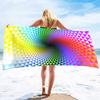 Oversized Jaquard Beach Towels,Lightweight and Quick Dry Pool Towels,Soft Absorbent Jacquard Abstract 3D pattern Beach Towel