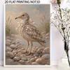Stretched Frame Pearl Art Kit Seagull and Stone Pattern DIY Sparkling Bead Canvas Creative Leisure Craft for Home Decoration