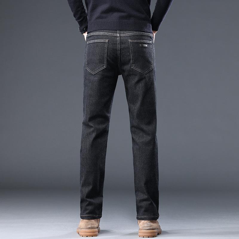 

Autumn and winter men s jeans, fitted straight pants for men, middle and young business casual stretch pants for men 28 (2 feet 1) 100 pounds