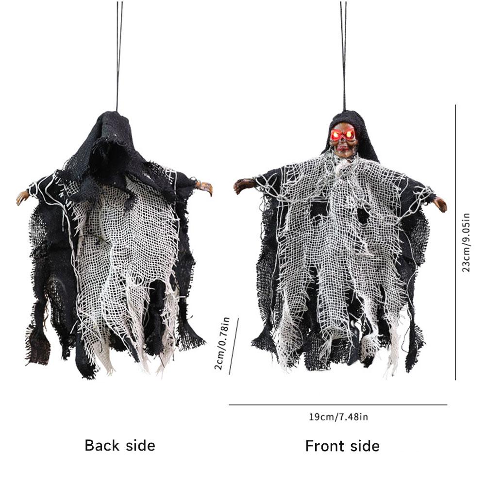 

Хэллоуин Подвесной Призрак Светится со Страшным Смехом Черепа Скелет Регулируемая Рука Призрак Жуткий Секретная Комната Бар Ужас Украшения Реквизит чёрный