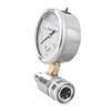 Compact Pressure Washer Gauge 6000 PSI  3/8 Inch Quick Connect Pressure Gauge for Power Washer Stainless Steel- & Brass