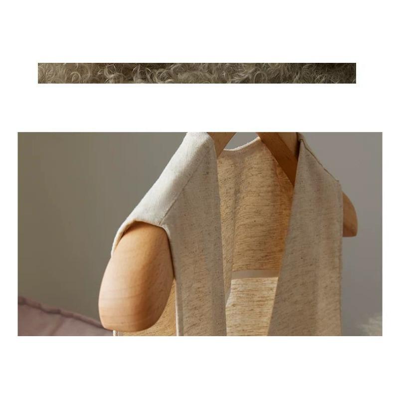 Summer Fashion Slimming Linen Vest for Women Lightweight Trendy Layering Piece