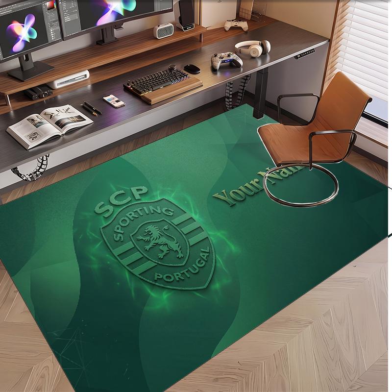 Personalized Crystal Velvet Carpet Sporting CP Pattern Non Slip Floor Rug