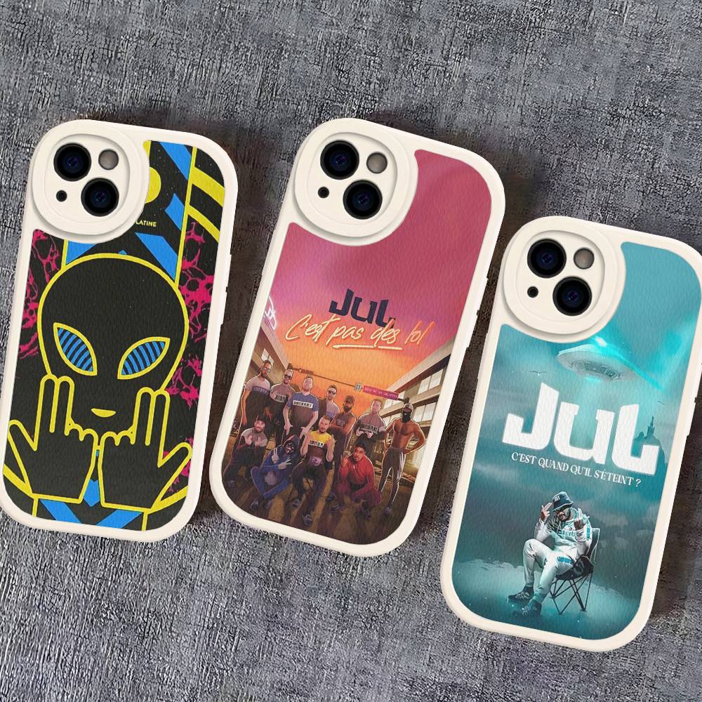Rapper J-JuL C'est Pas Des Lol Phone Case For IPhone 16 15 14 13 12 11 Pro Max Plus Soft Leather Cover