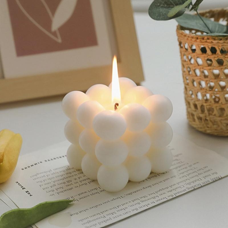6x6cm Cube Candle Aroma Scented Candles Natural Soy Wax AromatherapyFragrant Birthday Gift