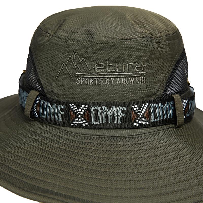 Unisex Summer Wide Brim Waterproof And Quick-Drying Panama Caps Outdoor Visor Bucket Hats Mesh Breathable Sun Protection Hat