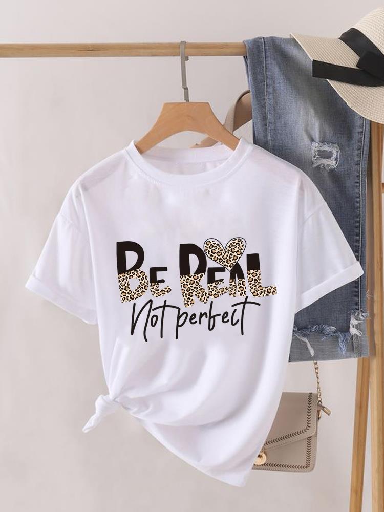 (Asian Size) T Shirt Lady Female Top Fashion Flower Cute 90s Graphic Short Sleeve T-shirts Casual Printed Clothing Women Tee