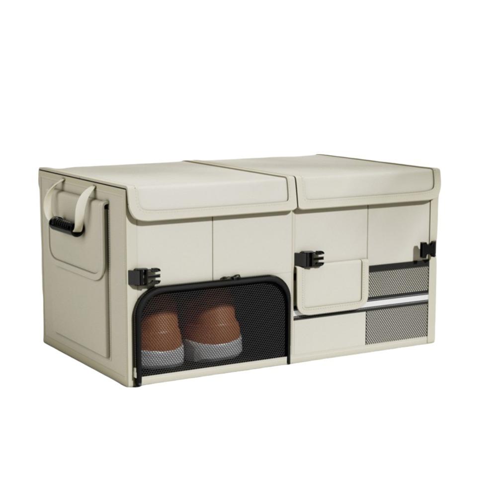 60L Trunk Storage Box Large Capacity Car Trunk Organizer Camping Car Storage Box  Camping