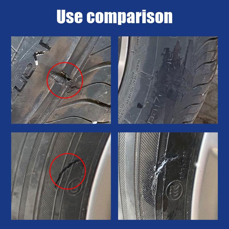 Tire Tyre Repairing Glue Car Motorcycle Bike Wheel Repairing Strong Rubber Glues Black Soft Rubber Wear-resistant Non-corrosive