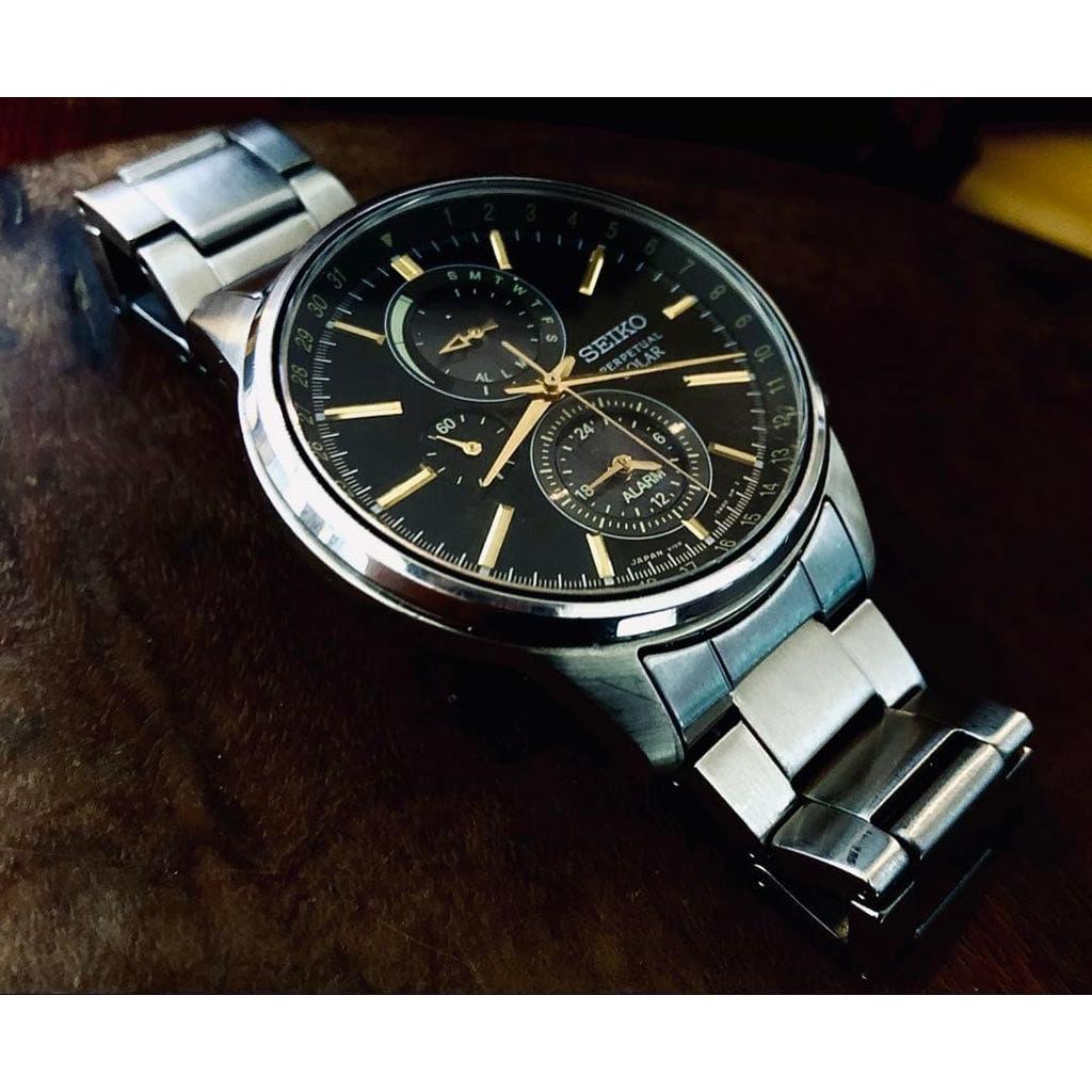 Used [SEIKO] [PERPETUAL] [SOLAR] Men's watch