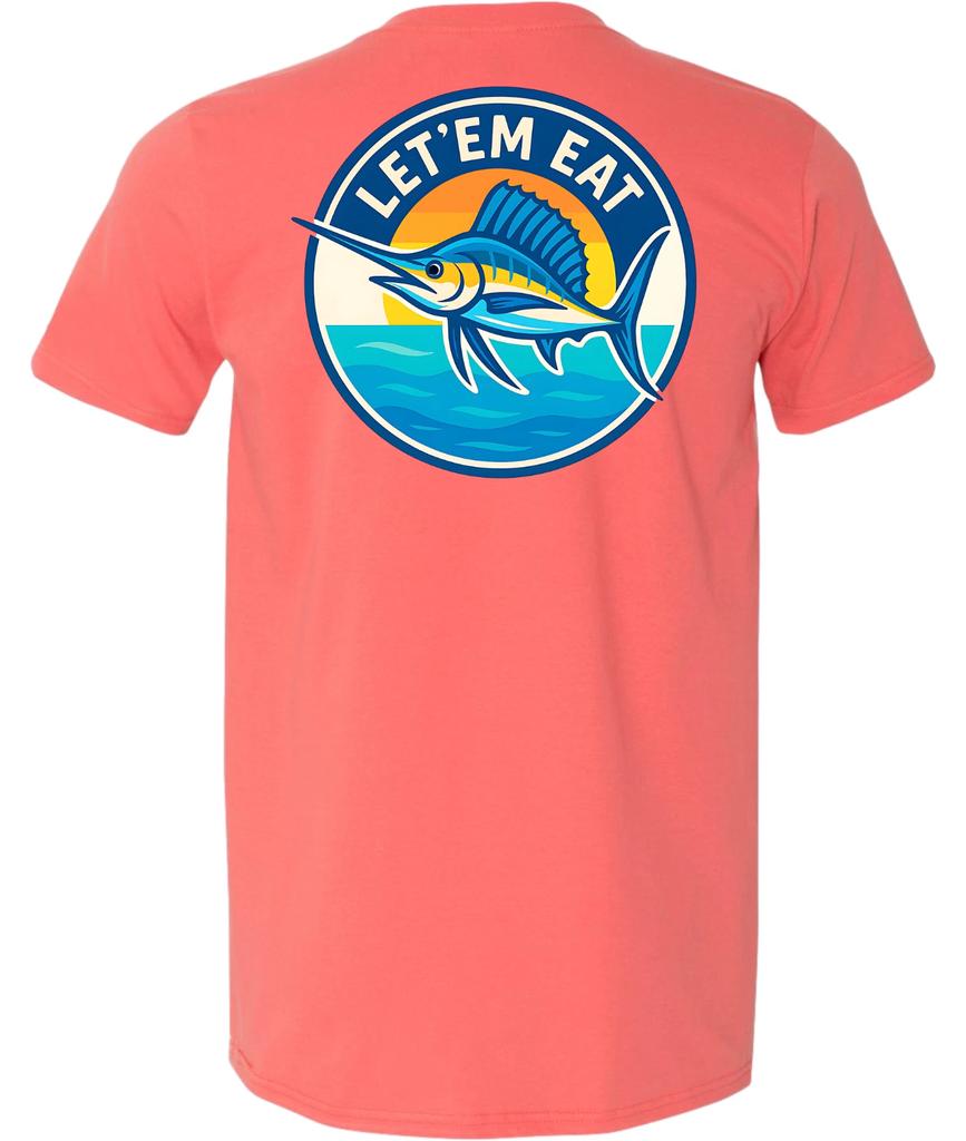 Let'Em Eat Sail Fish Salt Water Series Short Sleeve T-Shirt