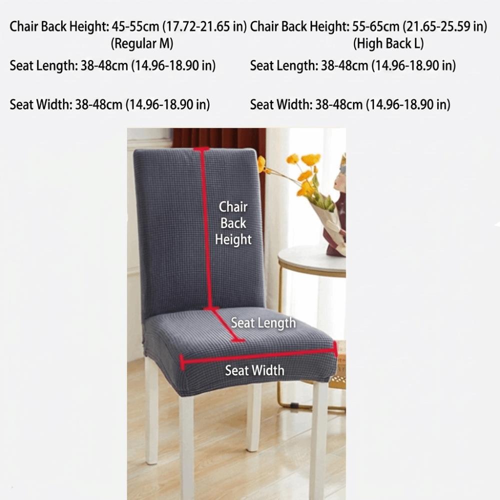 High Elastic Seat Cover Plain Color Stool Cover Dining Chair Cover Wedding Banquet