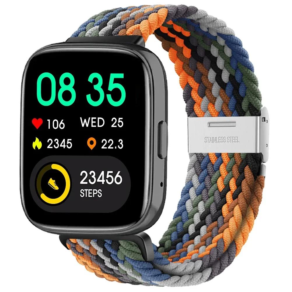 New Nylon Braided Solo Loop Strap for Redmi Watch 5 3 Lite Band for Xiaomi Watch 5 3 Active Wristband Elastic Weave Bracelet