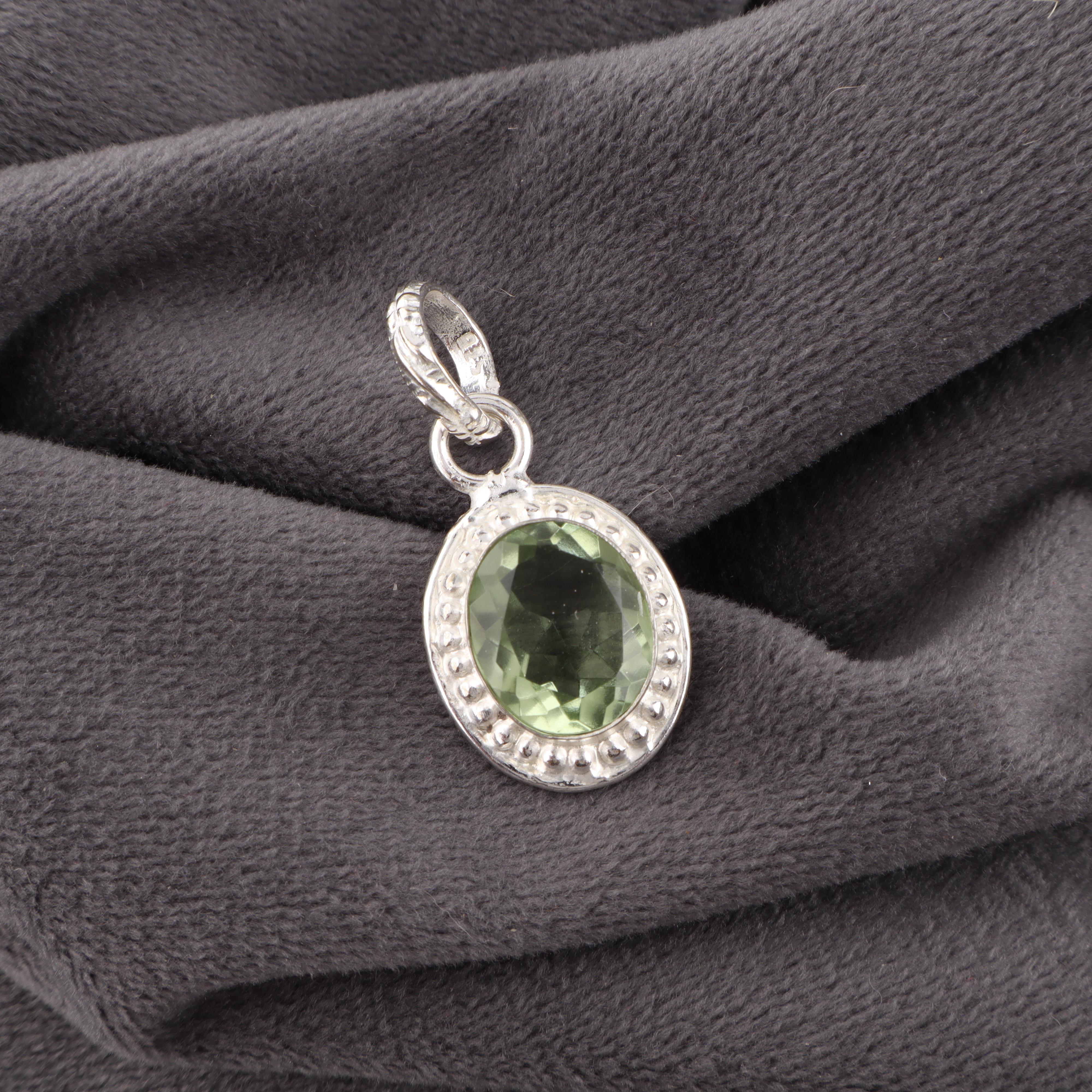 

Подвеска с драгоценным камнем Зеленый Аметист, Подвеска из серебра 925 пробы, Удивительные украшения ручной работы, Подарок для мамы 1.20 inches зелёный