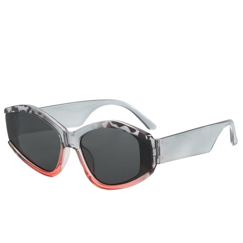 New Fashion Sunglasses Women Shaped Large Frame Decorative Sun Glasses Men Colorful Trendy Full Frame Sungnies Uv400