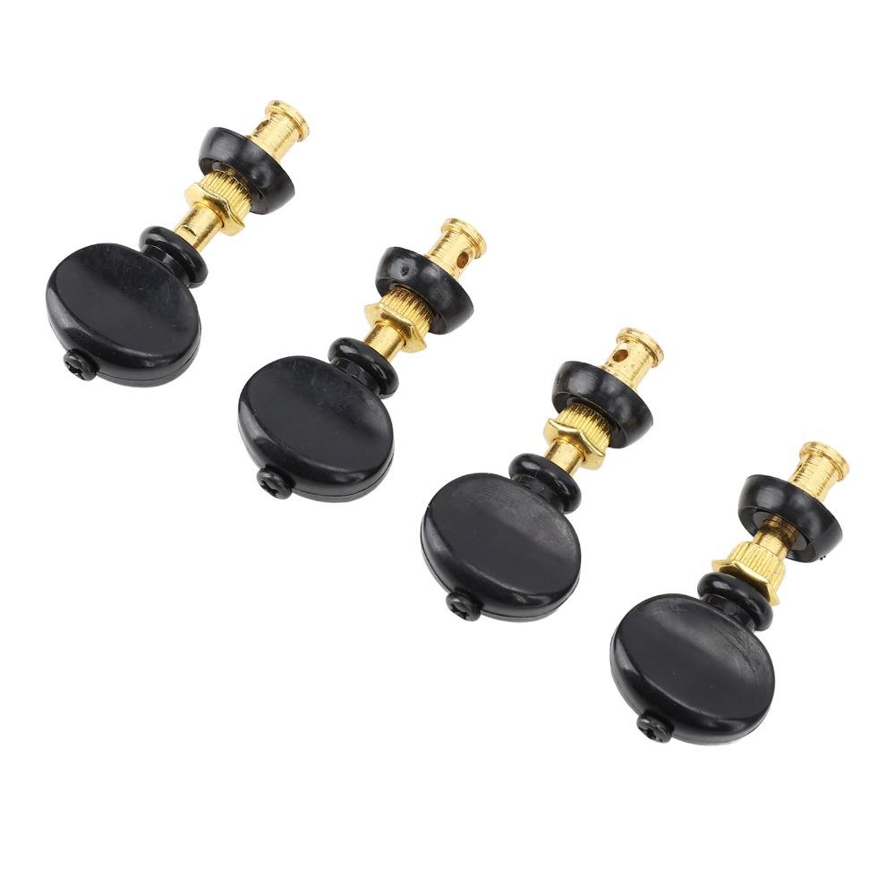 8PCS Metal, Plastic Ukulele Tuners Black And Golden Ukulele Tuning Keys Ukulele Tuning Peg Ukulele