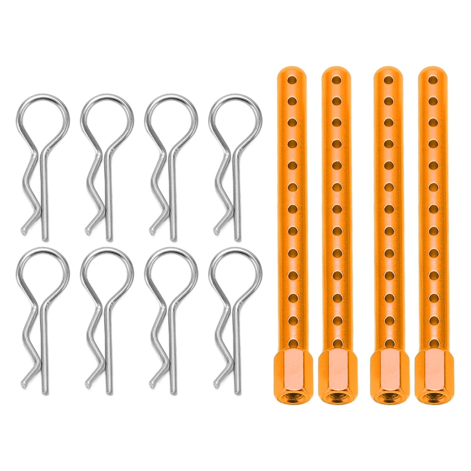 

Високоміцний алюмінієвий сплав RC Стійка кузова RC Автомобіля Стовпчик кузова з пряжкою для HSP 94102 94122 94103 94123 1 10 Gold