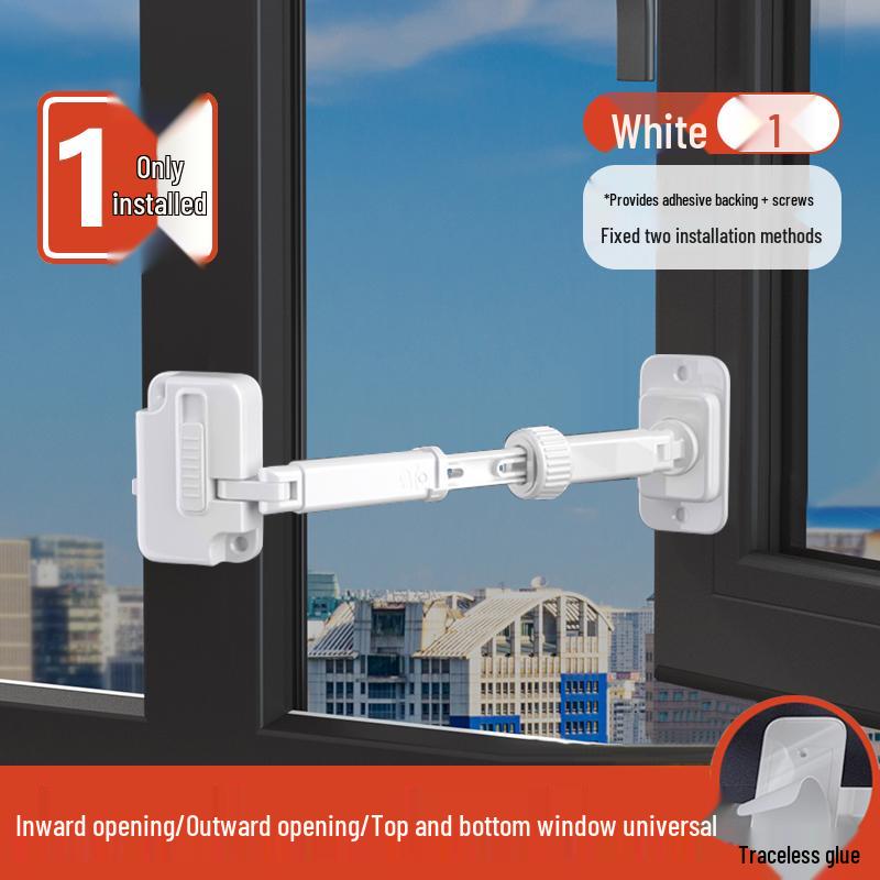 Child Safety Lock for Windows, Doors, Cabinets, and Refrigerators