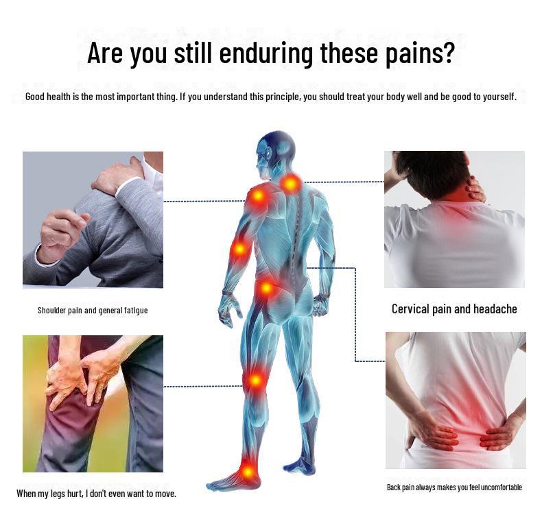 Multifunctional Heated Neck, Waist, and Shoulder Massager with Human Simulation Massage