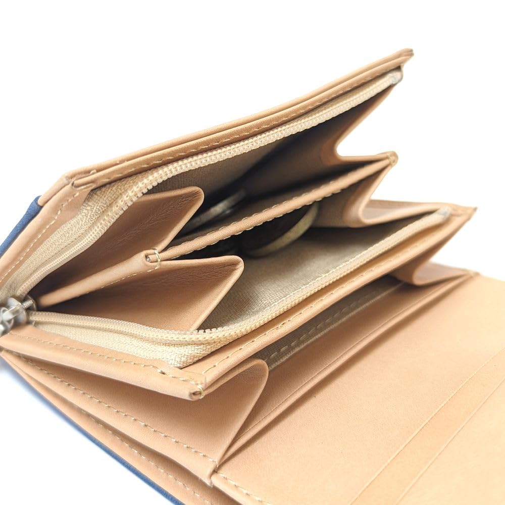 Karukuru Compact Wallet, OrangeCamel, MOS-VG003