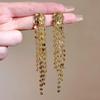 Elegant Tassel Long Earrings: European & American Fashion, High-End Prom & Evening Goddess Style.