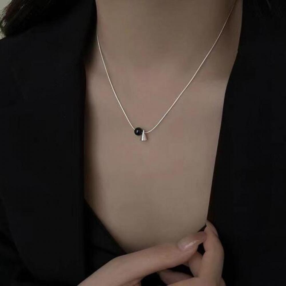 New ArrivalS Open Run Women S Necklace Minimal Black Chain
