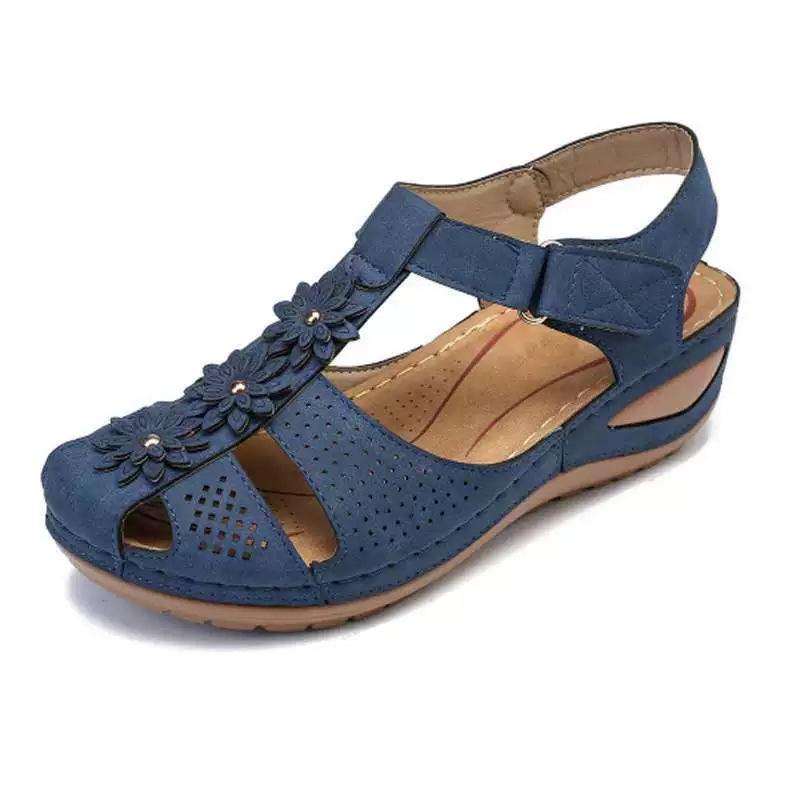 Fashion Summer Fashion Plus Size 35-45 Shoes for Women Platform Wedges Comfortable Non-slip Sandals Casual Round Toe Flats Sandals