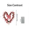 3D40cm Valentine's Day Heart-Shaped Decorative Wall Hanging Artificial  Heart-Shaped Flower Arrangement Home Floral Wreath Wedding Decorations