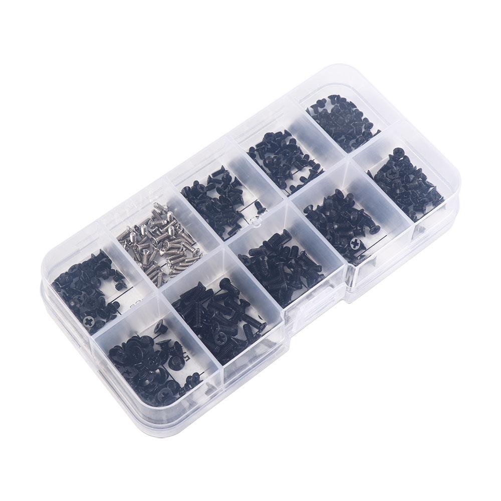 500Pcs M2 M2.5 M3 Laptop Screws Set Carbon Steel Screws Assortment Kit Hard Drive Screws  PC Case