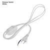 1.8m Black White EU Plug Switching Power Cord Wire Extended Plug Line Cable with Switch Light Lamp Floor Lamp Electricity Wire