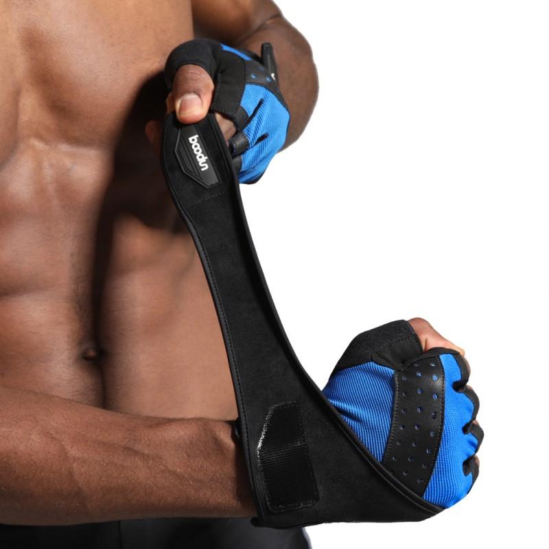 Guanti da Palestra per Sollevamento Pesi Palmo Antiscivolo Protezione Trazioni Allenamento Fitness