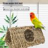 Hanging Straw Woven Bird Sleeping Nest for Budgies & Cockatiels - Summer Hideaway & Warm Bed